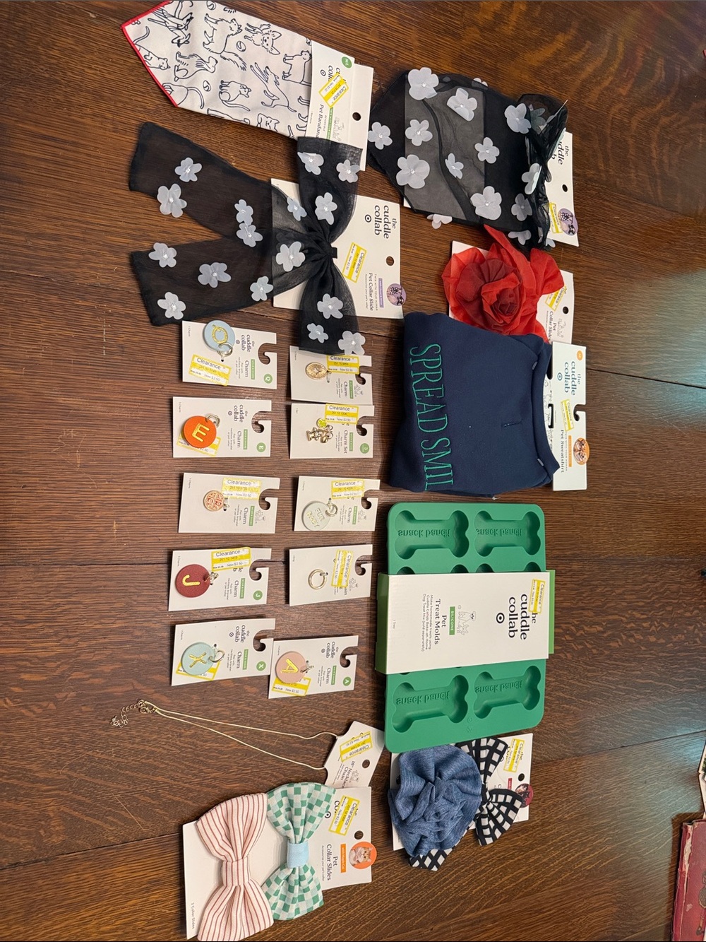 19 piece plus brand new with tags Cuddle Collab pet accessories by Target!